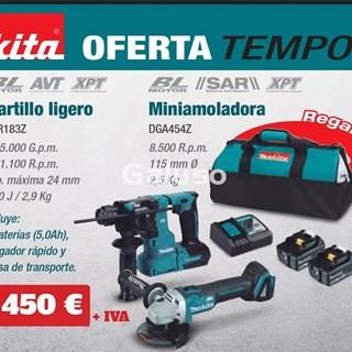 MARTILLO LIGERO DHR183Z + MINIAMOLADORA DGA454Z - Imagen 1