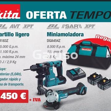 MARTILLO LIGERO DHR183Z + MINIAMOLADORA DGA454Z - Imagen 1