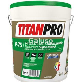P-75 PINTURA SUPERLAVABLE BLANCO MATE 12 L - Imagen 1