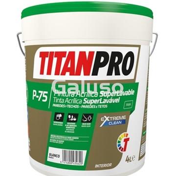 P-75 PINTURA SUPERLAVABLE BLANCO MATE 12 L - Imagen 1